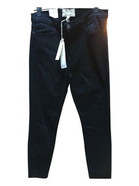 NWT Current/Elliott Hugh High-Waist Stiletto Jeans - Jet Black Sz 31